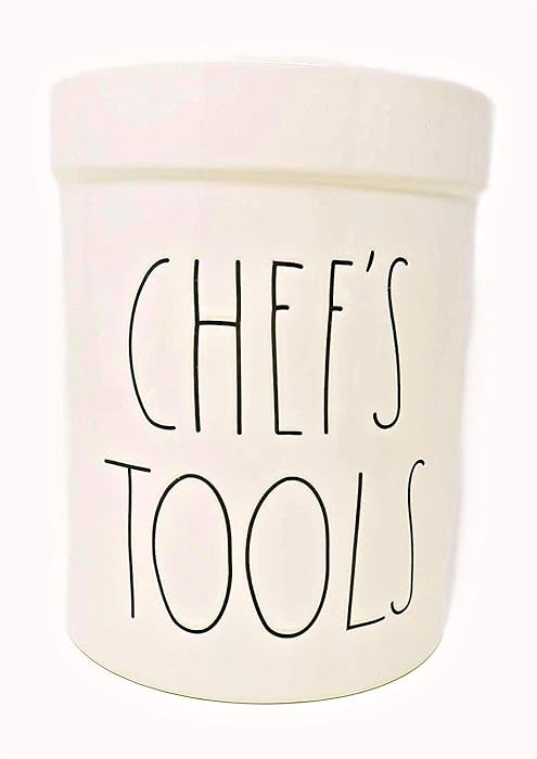 Rae Dunn Magenta Large Ceramic Utensil Crock Inscribed: CHEF'S TOOLS | Amazon (US)