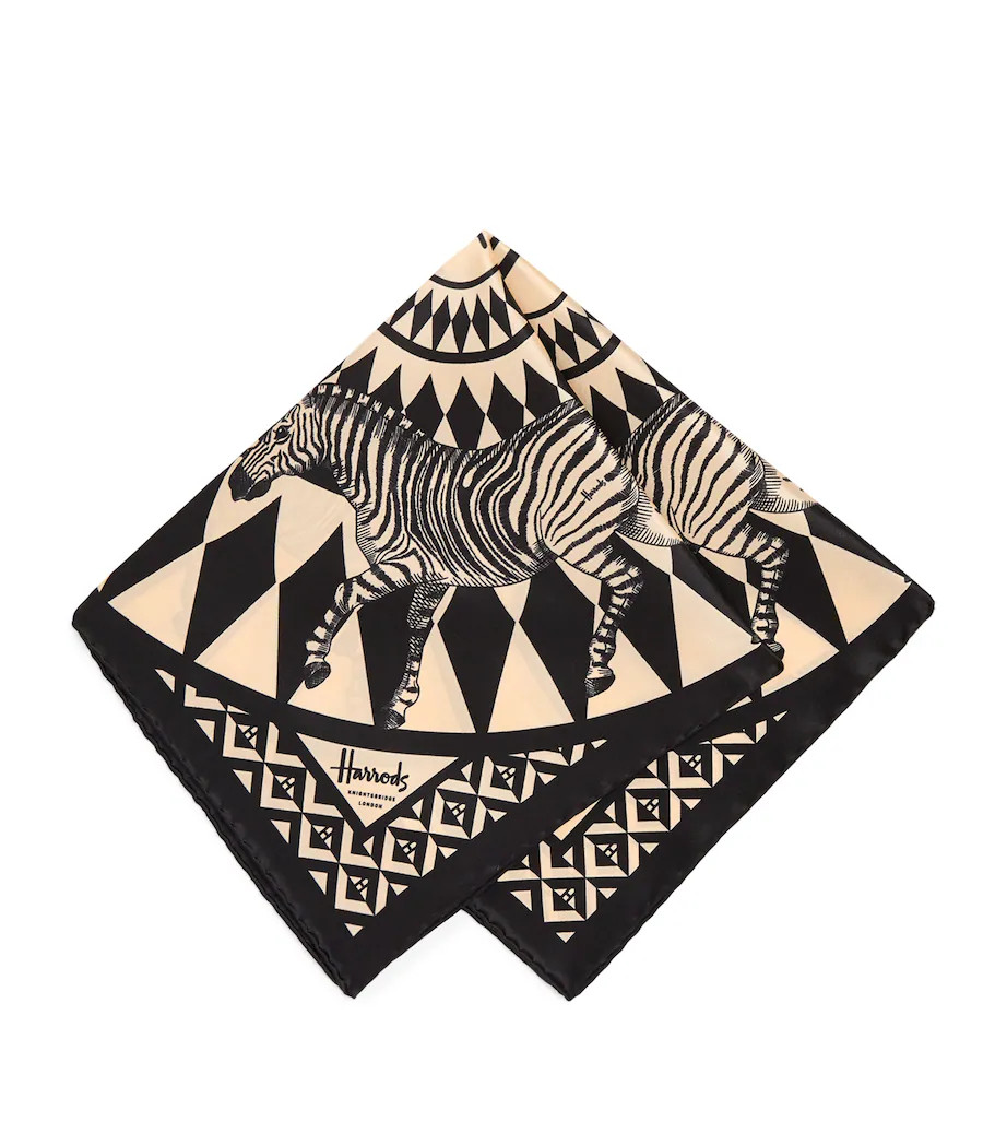 Silk Zebra Print Scarf | Harrods