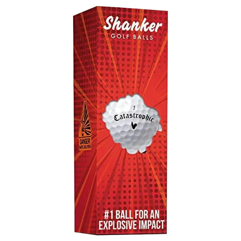 Shanker Golf Exploding Balls - Prank Balls That Explode on Impact - Funny Joke for Golfers (Sleev... | Walmart (US)