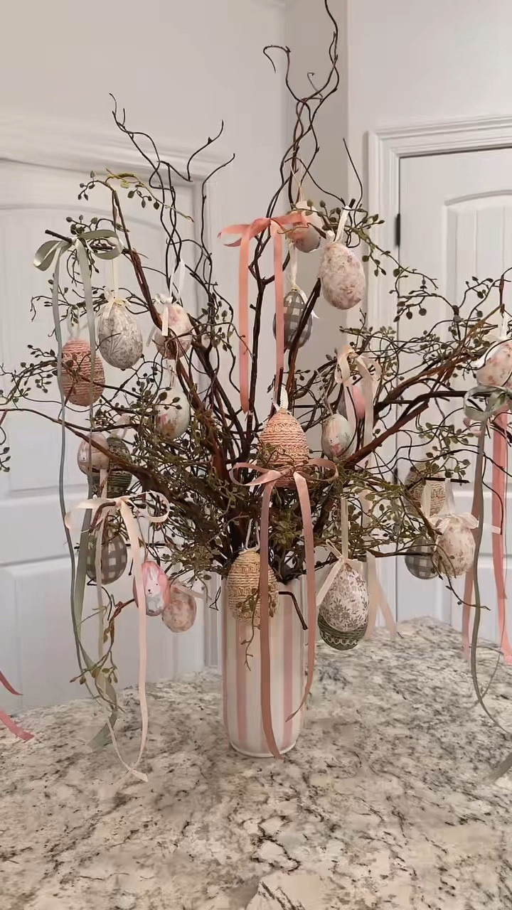 DIY Easter twig tree
any excuse to
use ribbons sign me up! I love how it turned out! 

#LTKSeasonal #LTKHome #LTKSpringSale