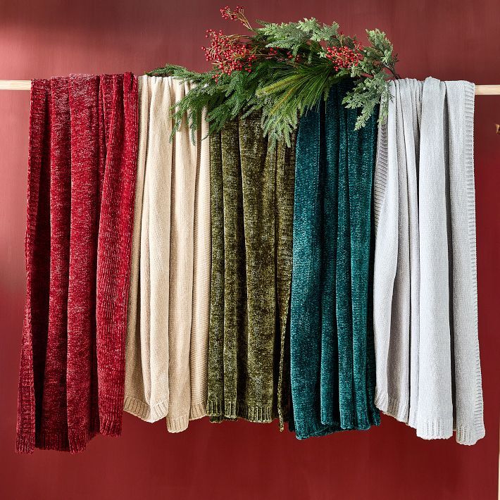 Luxe Chenille Throws | West Elm (US)