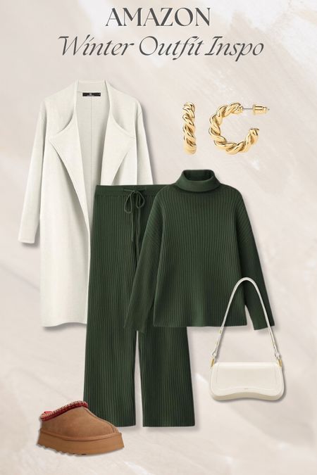 Amazon winter outfit inspo! Love the color of this set! 

#LTKSeasonal #LTKstyletip #LTKfindsunder50