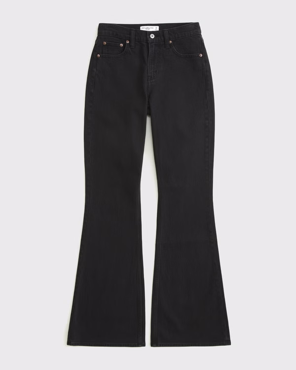 Women's High Rise Flare Jean | Women's Bottoms | Abercrombie.com | Abercrombie & Fitch (US)