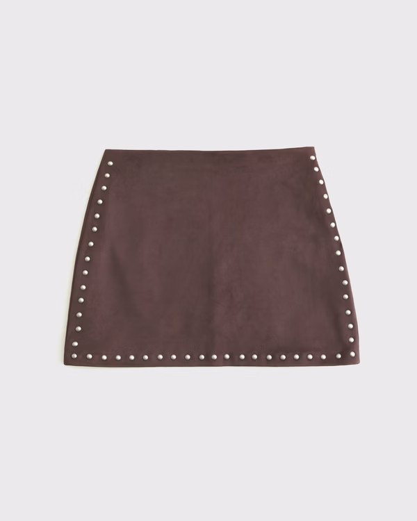 Women's The A&F Scarlett Vegan Suede Mini Skort | Women's Bottoms | Abercrombie.com | Abercrombie & Fitch (US)