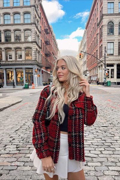 Holly Jolly Shacket | Vestique