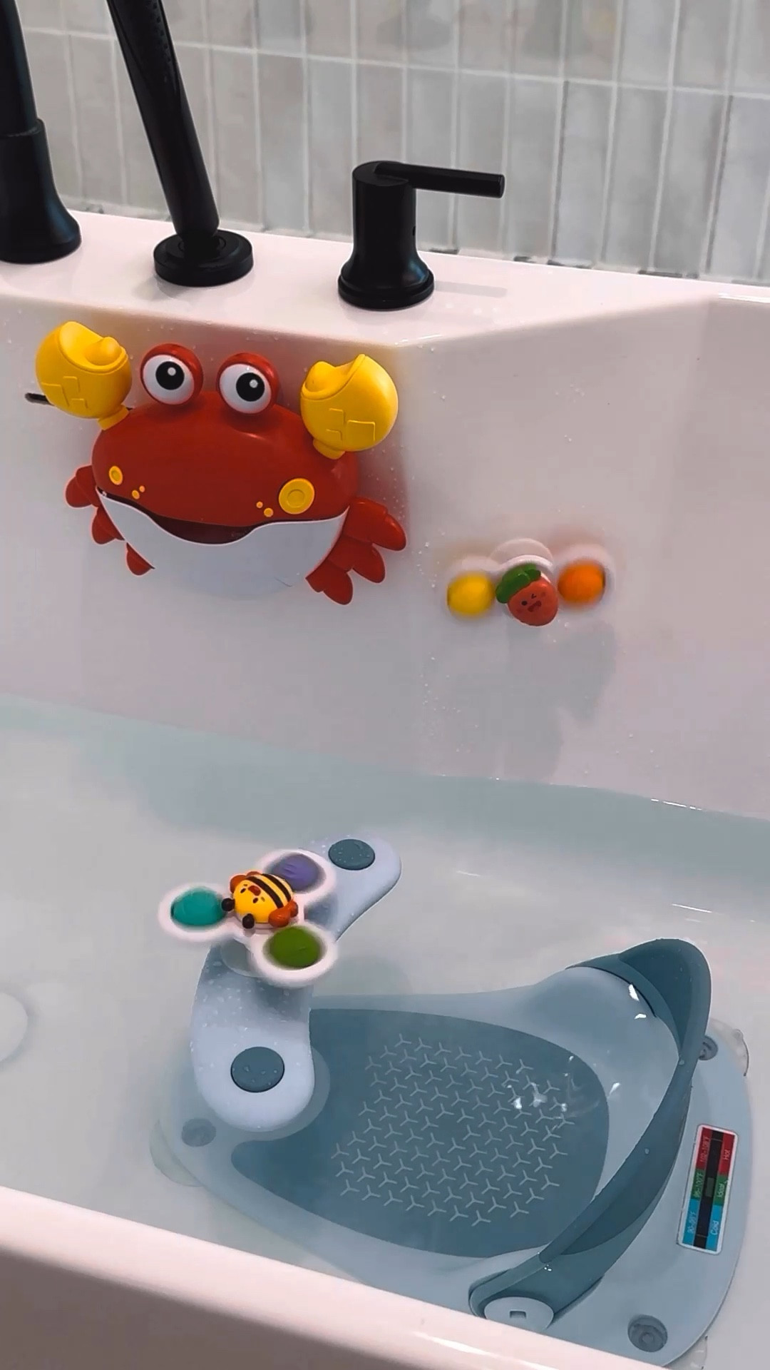Wholesome 🥹🫶🏽 If your baby is teething, this baby bath experience made him forget about it for a while. The last clip wrecked me 🥲🐳🌊
—- 
DIY Bubbles 🫧
(without all the extra stuff)
-1/2 cup Castile soap
-2 tsp vegetable glycerin 
-Essential oils (optional)

#LTKbaby #LTKbump #LTKfamily