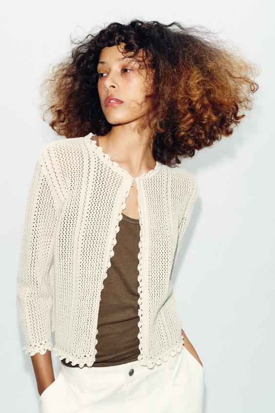 POINTELLE CARDIGAN | Zara US
