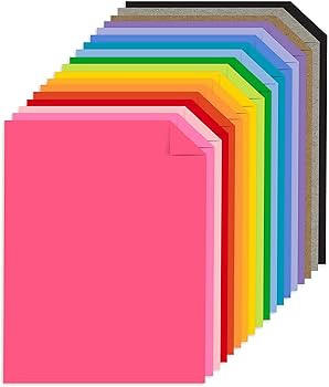 Neenah Astrodesigns Cardstock Pack 8.5"X11" 72/Pkg - 18 Bold & Vivid Colors | Amazon (US)