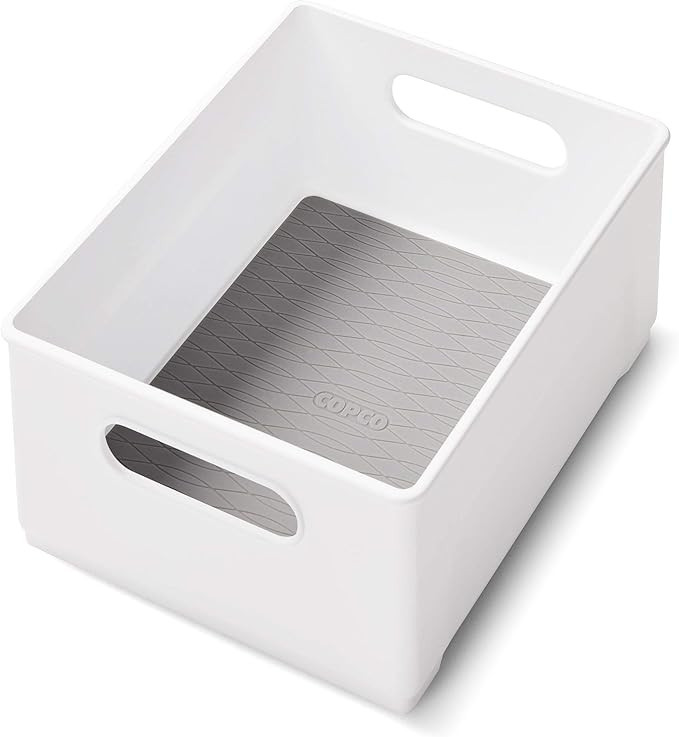 Copco Cabinet Storage Bin, 10-Inch, White | Amazon (US)