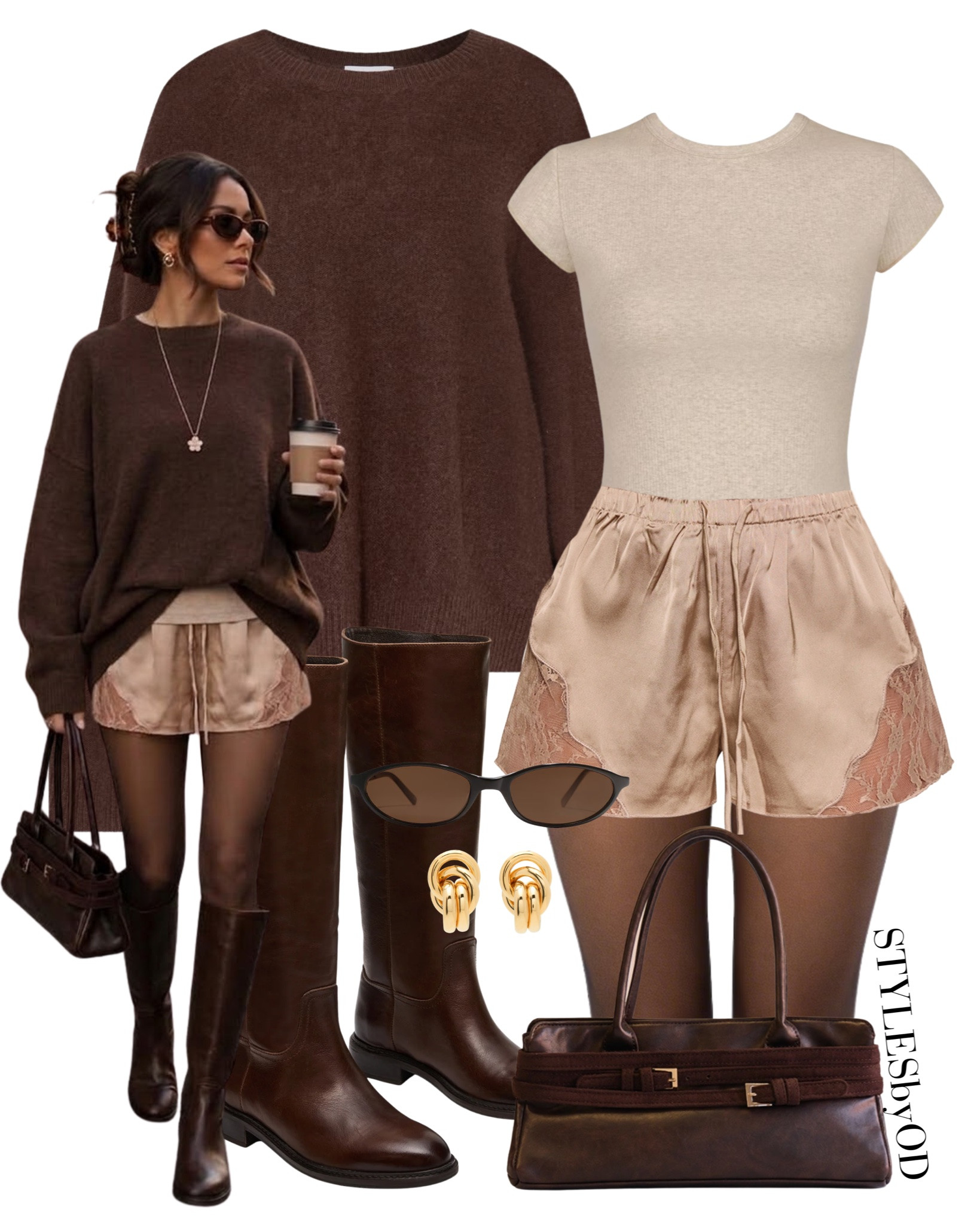 3 Outfits with sweater + lace shorts + boots for the season✨🖤

Pairing cozy, oversized sweaters with feminine lace shorts and tall boots is easily my favorite transition uniform right now. It looks so effortless and chic!😮‍💨🙌🏼

Which look is your favorite?
📌 Save this post for your fall outfit planning & tap follow for daily curated boards.

#LTKfashion #LTKstyletip #LTKfall #sweater #fallstyles #casualchic

#LTKFashionMonth #LTKautumn