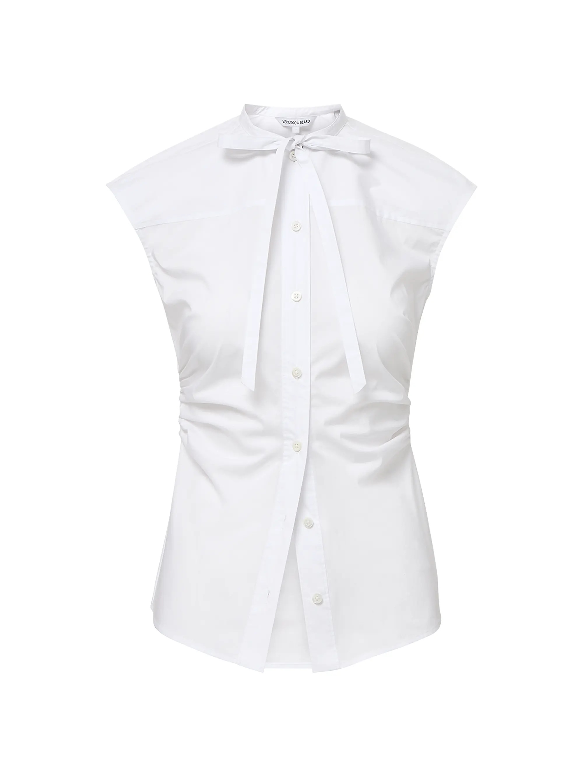 Veronica Beard Joon Stretch Cotton-Blend Top | Saks Fifth Avenue | Saks Fifth Avenue