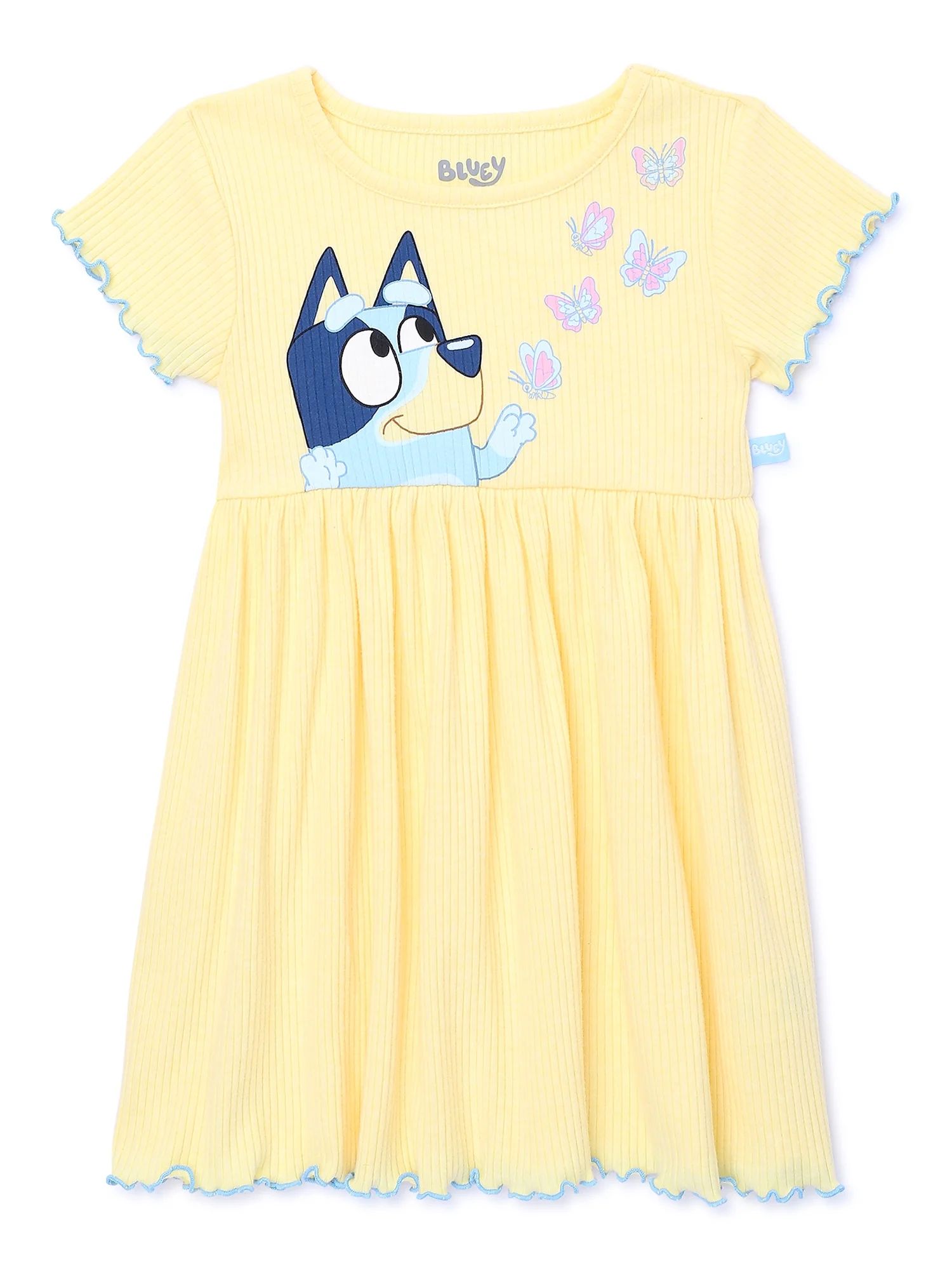 Bluey Toddler Girls Ribbed Graphic Dress, Sizes 2T-5T - Walmart.com | Walmart (US)