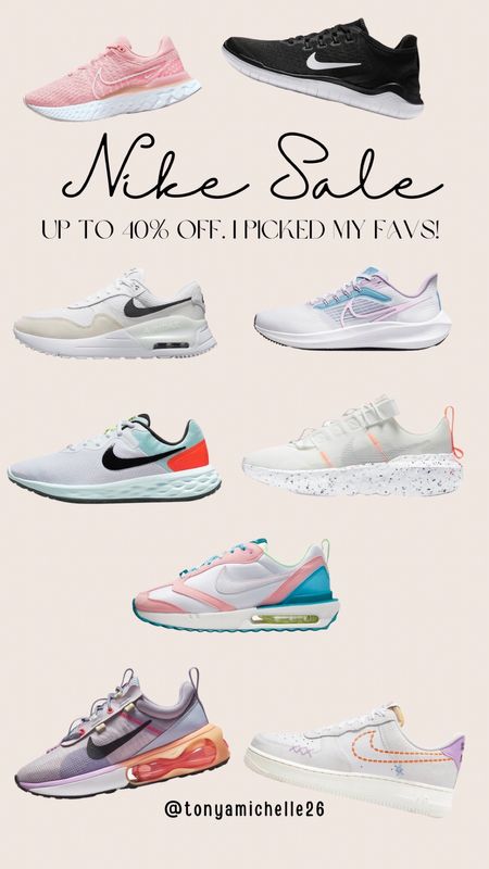 Nike sale! Up to 40% off - I picked my favs and some I have. 🙂 

Nike sneakers on sale - running shoes - workout sneakers - gifts for mom - Mother’s Day gift guide 


#LTKSale #LTKshoecrush #LTKsalealert