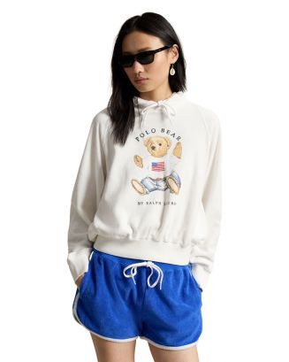 Ralph Lauren Shrunken Fit Polo Bear Terry Hoodie | Bloomingdale's Women | Bloomingdale's (US)