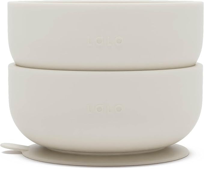 Lalo Suction Bowls - 2 Pack, 100% Silicone Non-Toxic BPA-Free Baby Bowls with Suction Base To Pre... | Amazon (US)