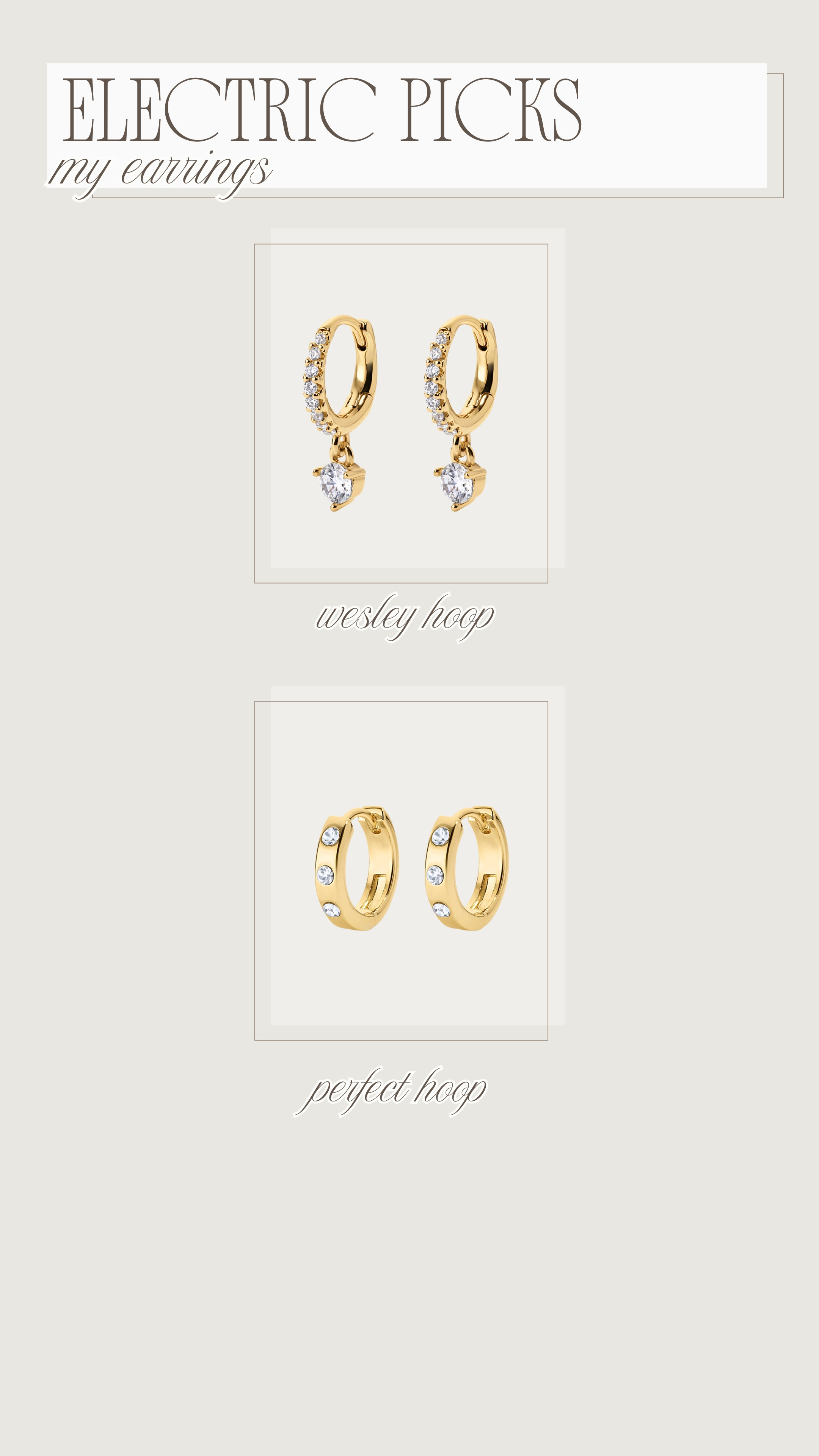 My EP earrings I wear! 

 