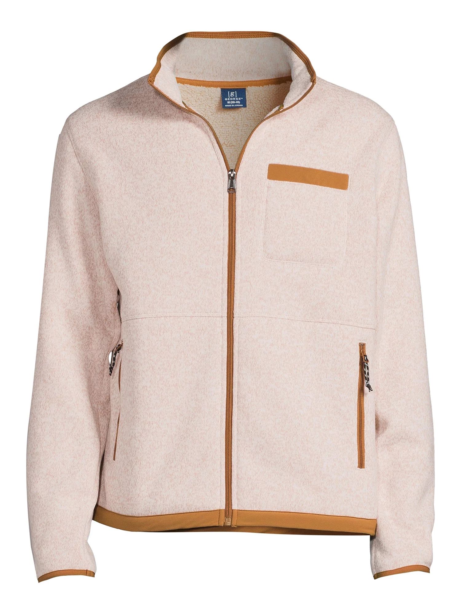 George Men's and Big Men's Sweater Fleece Jacket, up to Size 5XL - Walmart.com | Walmart (US)