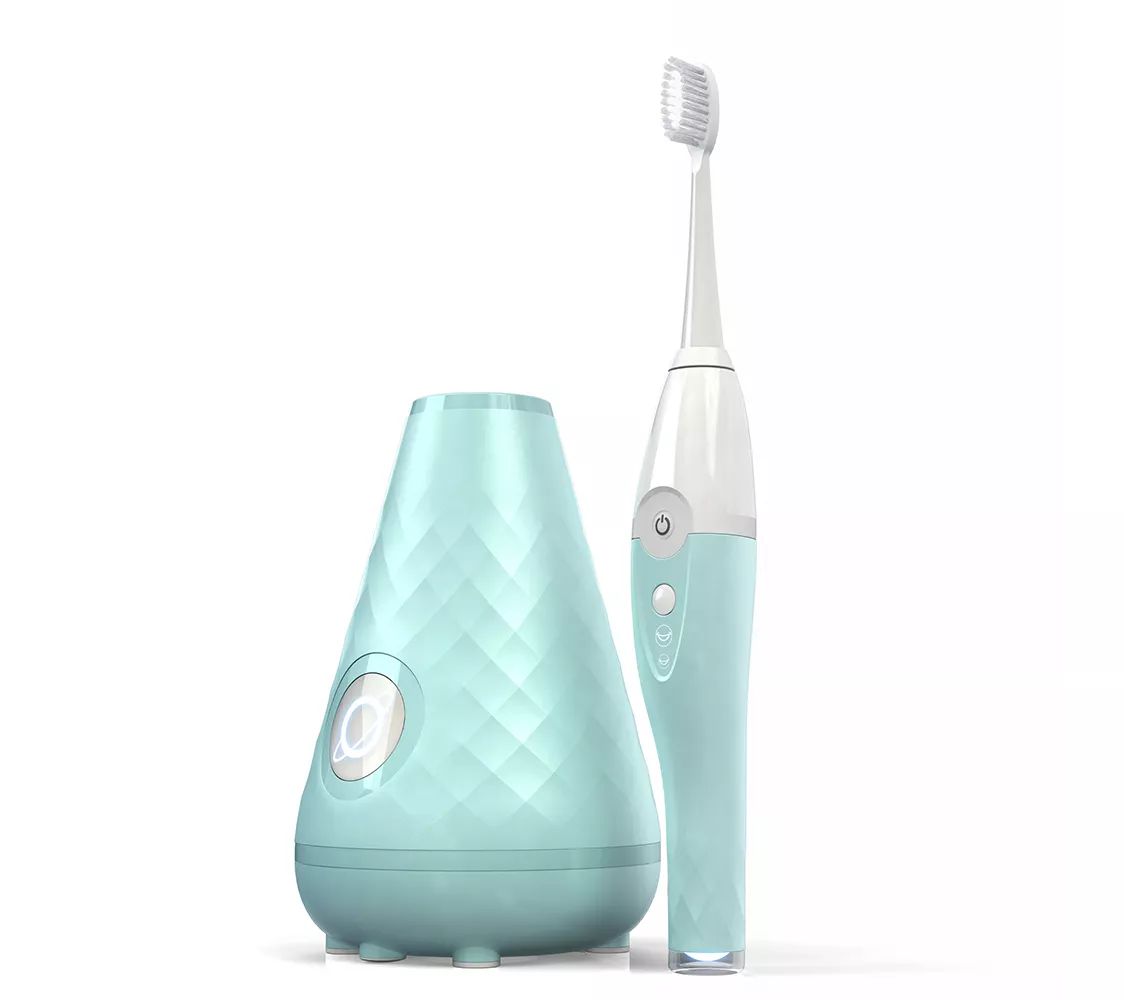 TAO Clean Sonic Toothbrush w 6 Heads/SanitizingStation - QVC.com | QVC
