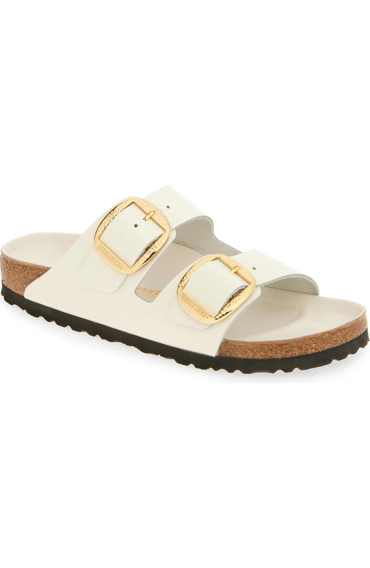 Birkenstock Arizona Hammered Big Buckle Slide Sandal (Women) | Nordstrom | Nordstrom