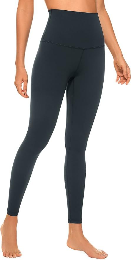 CRZ YOGA Super High Waisted Butterluxe Workout Leggings 25''/28'' -Over Belly Buttery Soft Full L... | Amazon (US)