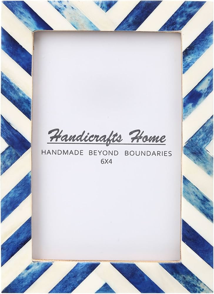 Handicrafts Home Picture Photo Frame Chevron Herringbone Art Inspired Vintage Wall Décor Gift Fr... | Amazon (US)