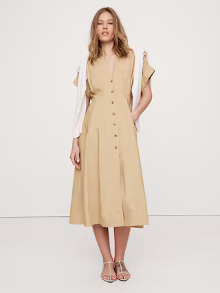 Poplin Shirt Dress | Banana Republic (US)
