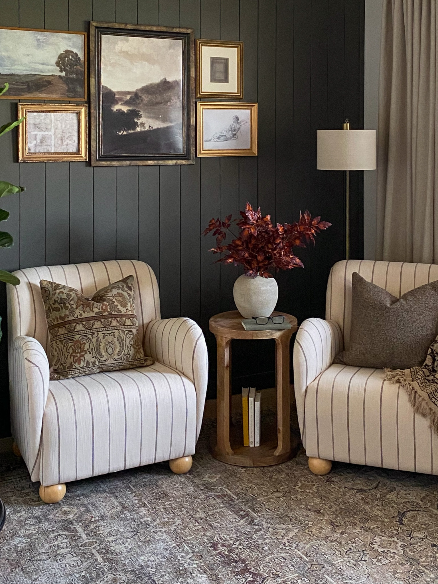 Modern Crystal chandelier, ceiling medallion Den inspo, affordable home decor, Target home, bun foot accent chair, upholstered accent chair, gallery wall inspo, accent table, throw pillows, throw blanket, loloi rug, vintage rug, dried florals, conical lamp shade, affordable finds, home decor, Amazon tree, striped accent chair, antique piano stool, green ottoman, modern ottoman, 

#LTKHome #LTKSaleAlert #LTKFindsUnder100