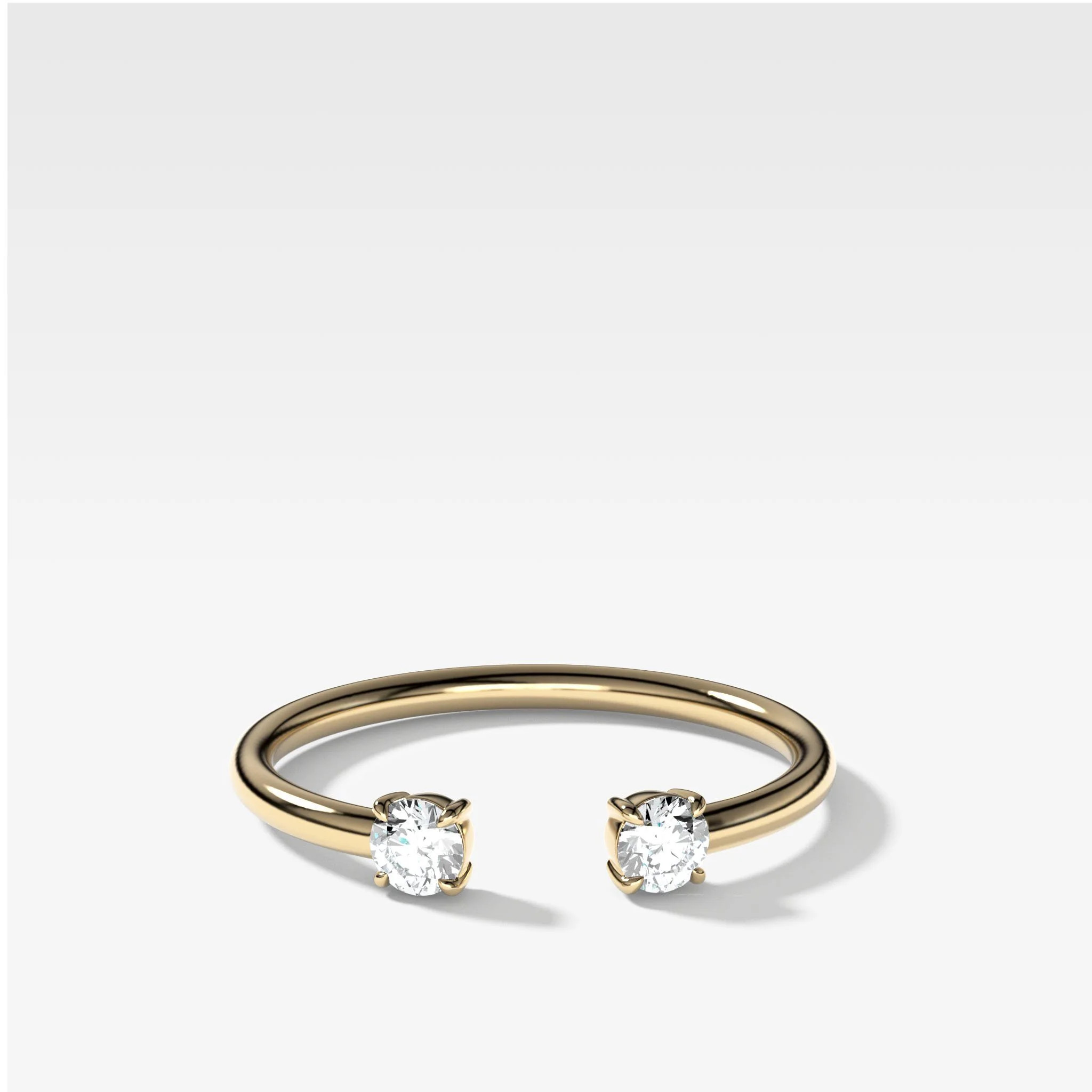 Claw Diamond Band: Negative Space Ring | Good Stone