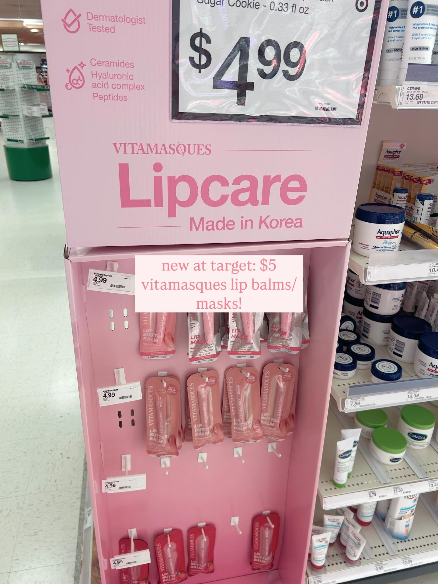 new at target: vitamasque lip balms/masks!

I got the sugar cookie one and I really like it! It doesn't feel sticky, it tastes great and it's perfect for day and night skincare routines both ☺️ as soon as I finish up some of my other lip balms I have, I want to get more flavors! 💖

#vitamasques #targetfinds #targetbeauty #lipcare #skincareroutine #selfcareproducts #beautyfinds #affordablebeauty #hydratedlips #lipmasklove #targethaul #beautyobsessed #skincarehaul #selfcaremusthaves #beautyblogger #beautyreview #selfcareedit #skincarecommunity #targetstyle #targetmusthaves