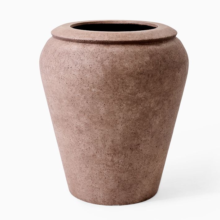 Colin King Washed Ficonstone Planters | West Elm (US)