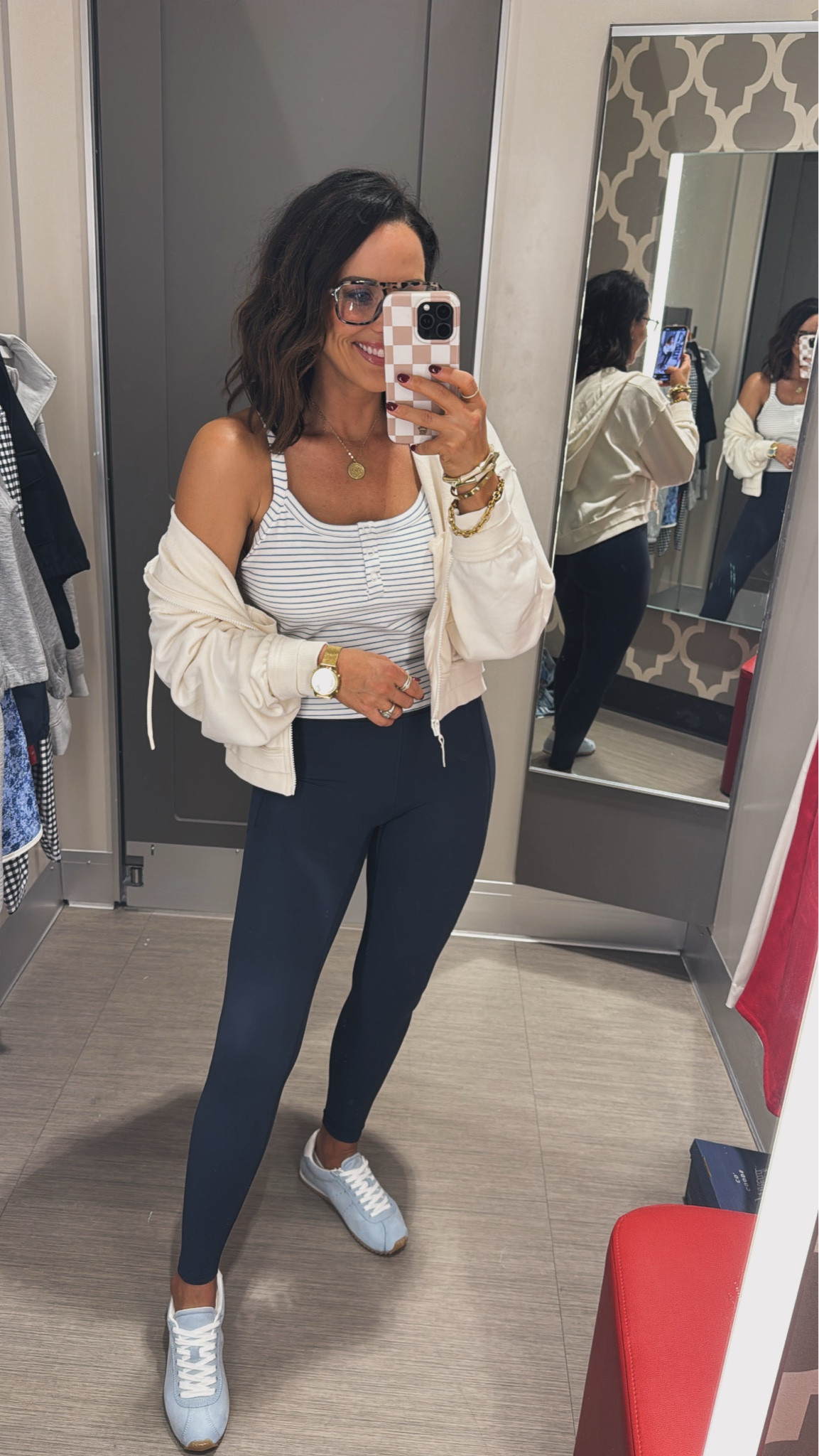 This casual outfit feels like spring - which I am loving on these cold days! This jacket & tank are perfect for layering & when the sun comes back I’ll be living in this outfit! AprilWilks casual outfit inspo activewear target finds layering pieces casual favorites capsule wardrobe transition pieces elevated basics VintagePickin

#LTKdayinmylife #LTKActive #LTKSeasonal