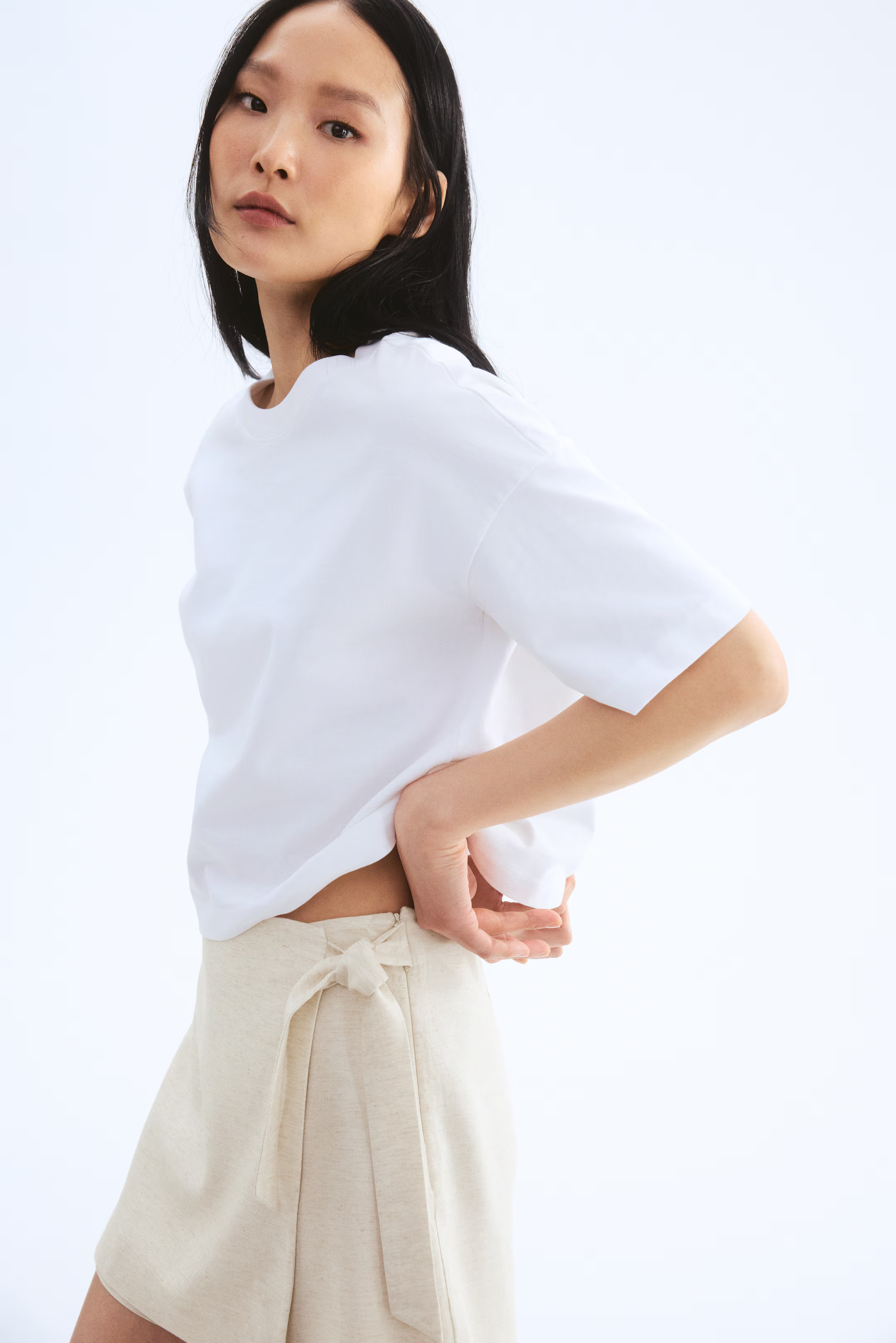 Linen-Blend Skort | H&M (US + CA)