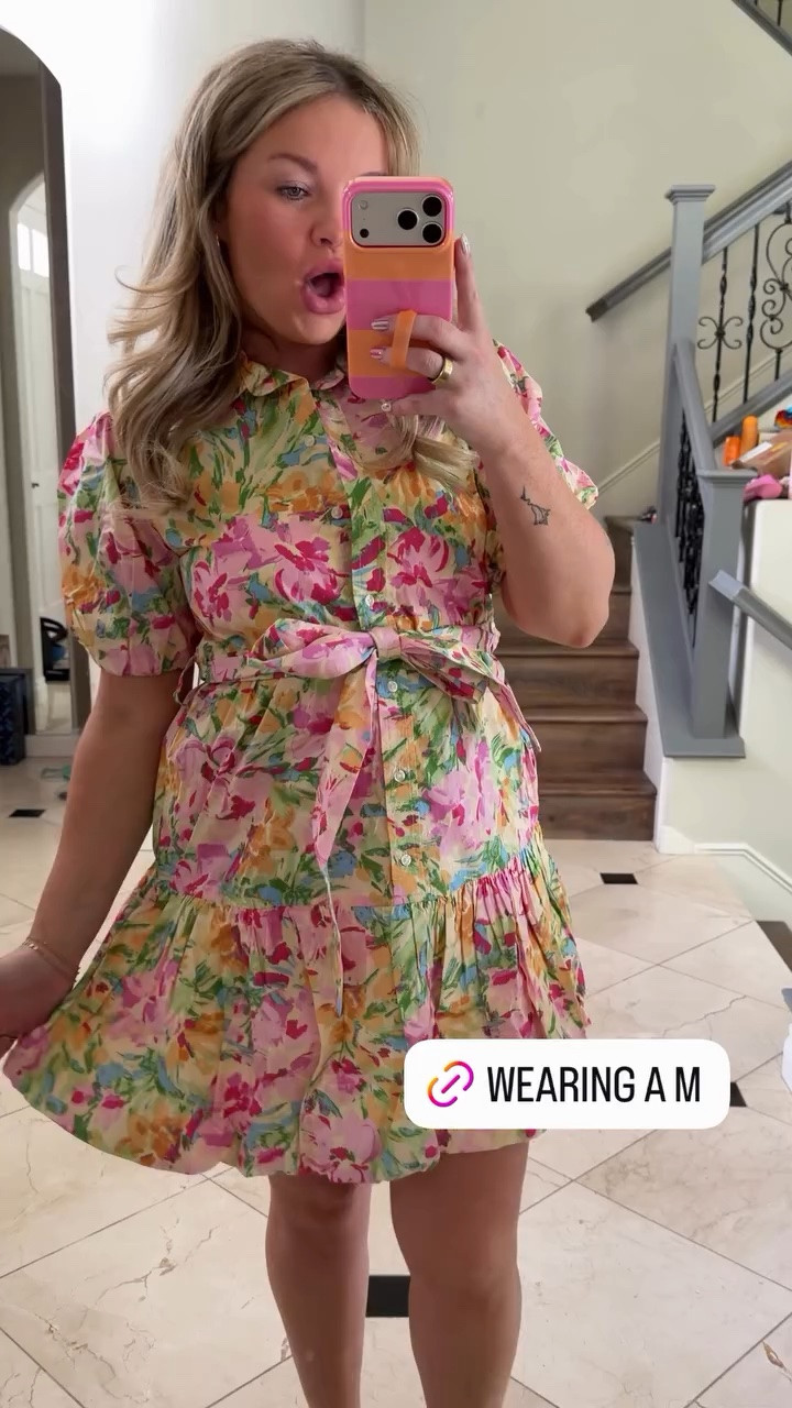 The cutest floral mini dress for summer!! Would be great for a wedding guest dress or baby shower too!!

#LTKSeasonal #LTKMidsize