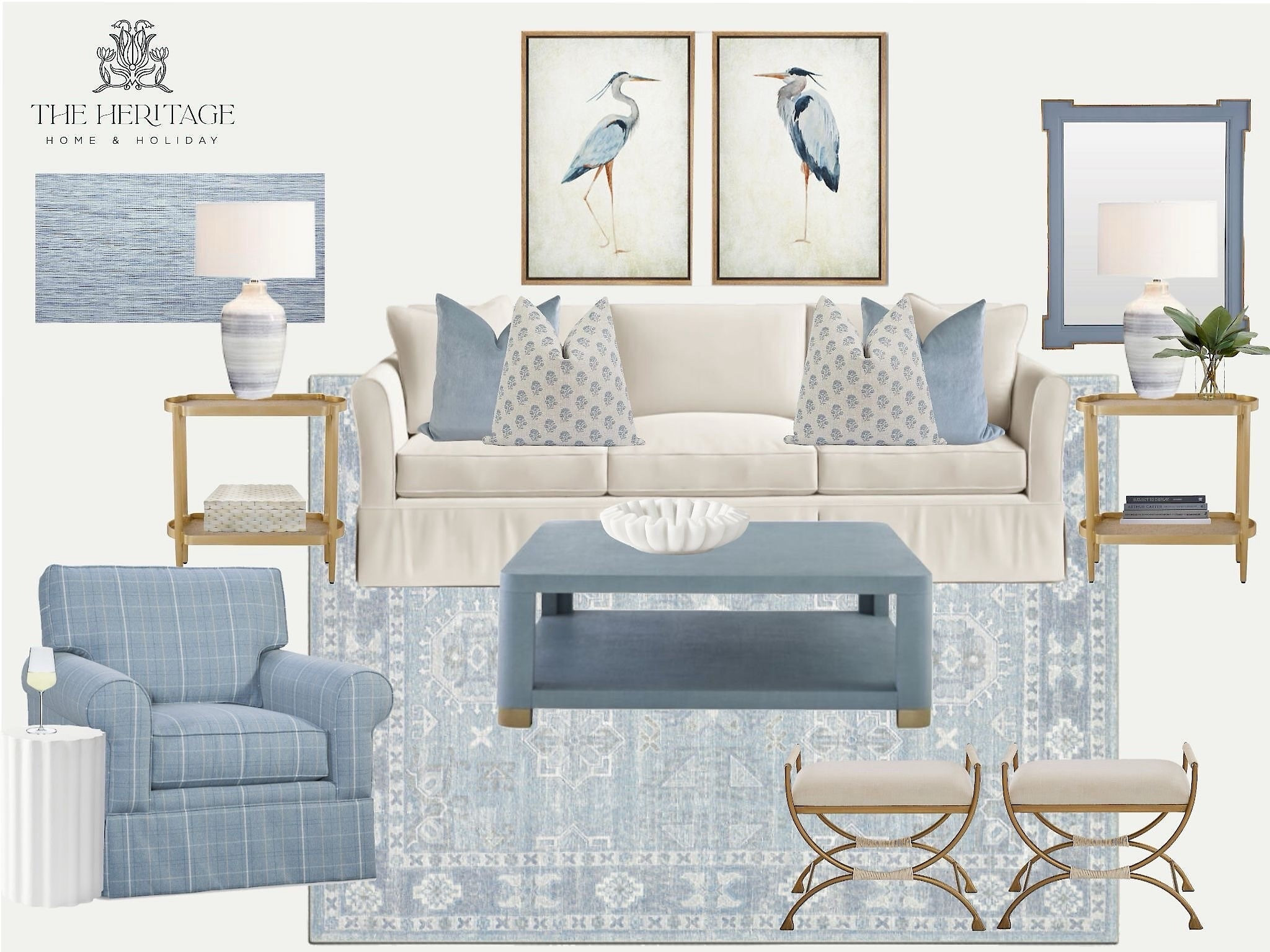 I’m always inspired by coastal design and Cape Cod charm! This serene living room features a soft blue color palette and traditional New England style. 🐚🌊☀️

#LTKHome #LTKSeasonal #LTKTravel