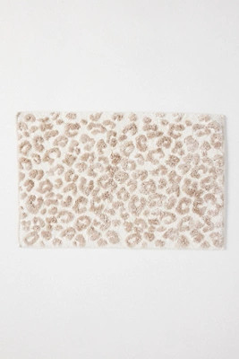 Lola Leopard Tufted Cotton Bath Mat | Anthropologie (US)
