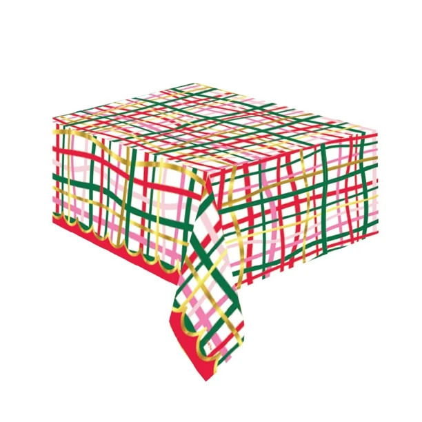 Packed Party Covered In Christmas Reversible Table Cover - Walmart.com | Walmart (US)