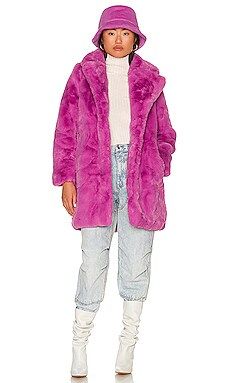 Apparis Stella Coat in Sugar Pink from Revolve.com | Revolve Clothing (Global)