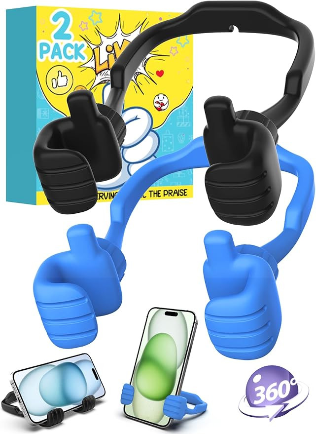 Easter Basket Stuffers for Teen Boys Girls Cell Phone Stand: 2 Pack UPGRADE Adjustable Thumbs Up ... | Amazon (US)