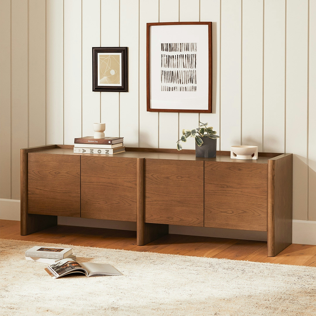 Torme 72" Media Unit - Smoked Oak | Article