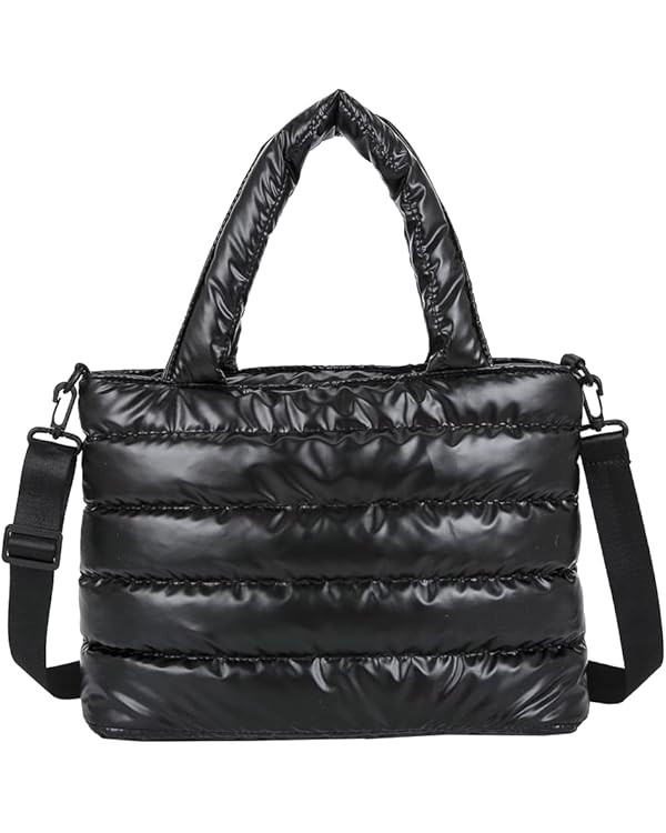 YFGBCX Puffer Tote Bag for Women Quilted Puffy Handbag Lightweight Winter Down Cotton Padded Shou... | Amazon (US)