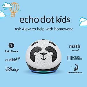 Echo Dot (4th Gen) Kids | Designed for kids, with parental controls | Panda | Amazon (US)