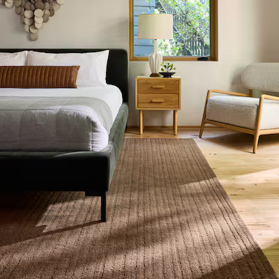 nuLOOM Southwest Striped Wool 5ft. x 8ft. Dark Brown Area Rug | Lowe's