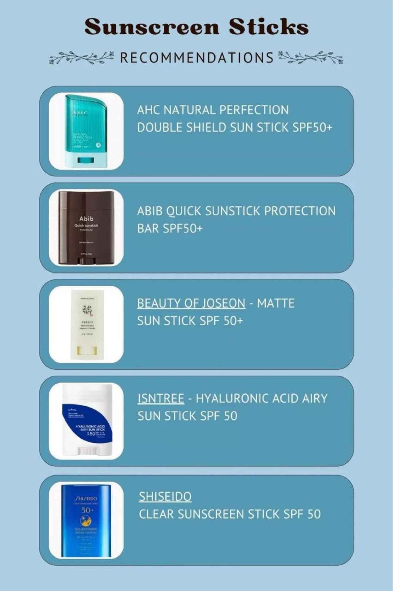 Check out this list of my recommended sunscreen sticks! They're great for staying protected outdoors. #productrecommendation #skincareroutine #beautymusthave #highlyrecommend

#LTKSeasonal #LTKbeauty #LTKtravel