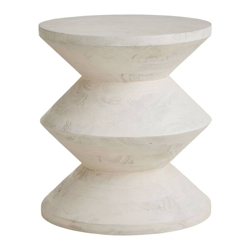 Evan Accent Table, White Ash Finish | At Home