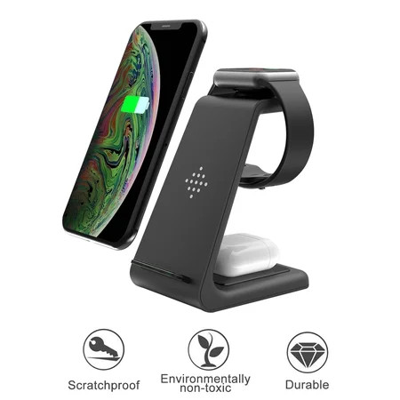 TSV Wireless Charger, 10W Wireless Fast Charging Stand, 3-in-1 Wireless Charging Station Dock Holder | Walmart (US)