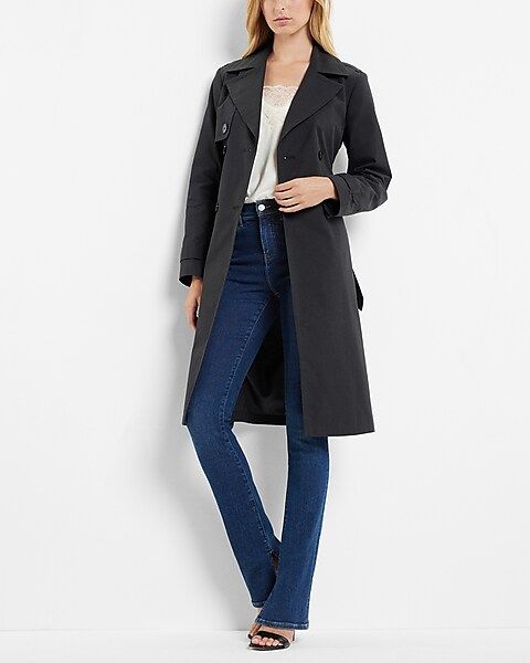 Nylon Belted Trench Coat | Express