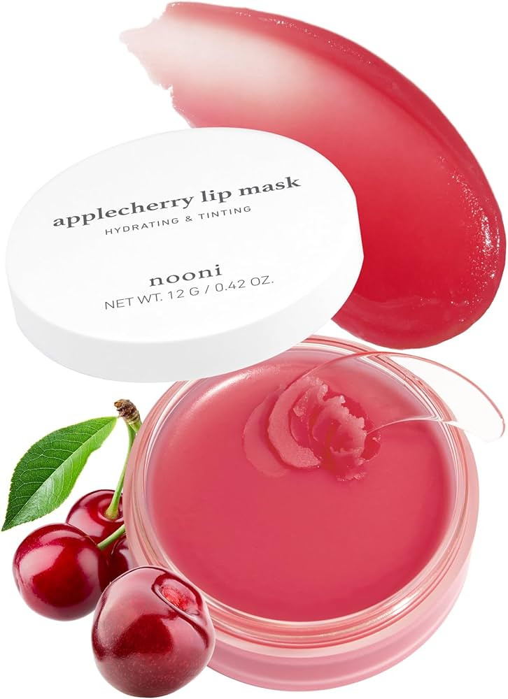 NOONI Vegan Butter Melting Balm - Applecherry Lip Sleeping Mask | Shea Butter, Vitamins, Nourishi... | Amazon (US)