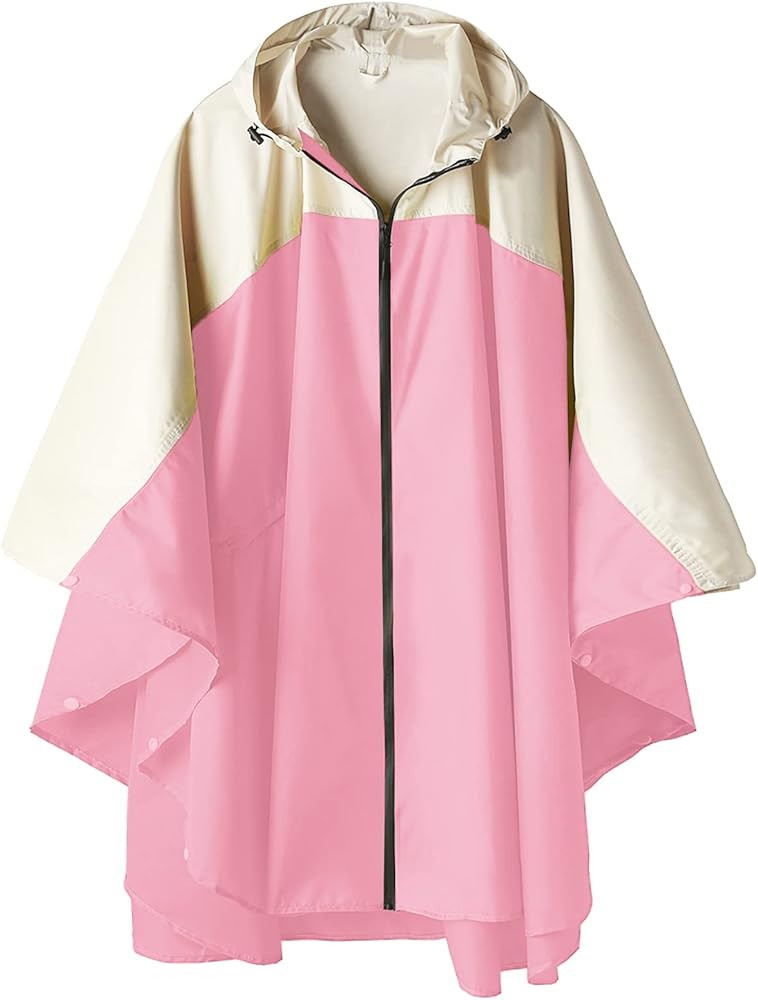 SaphiRose Unisex Rain Poncho Hooded Waterproof Raincoat for Adults Women | Amazon (US)