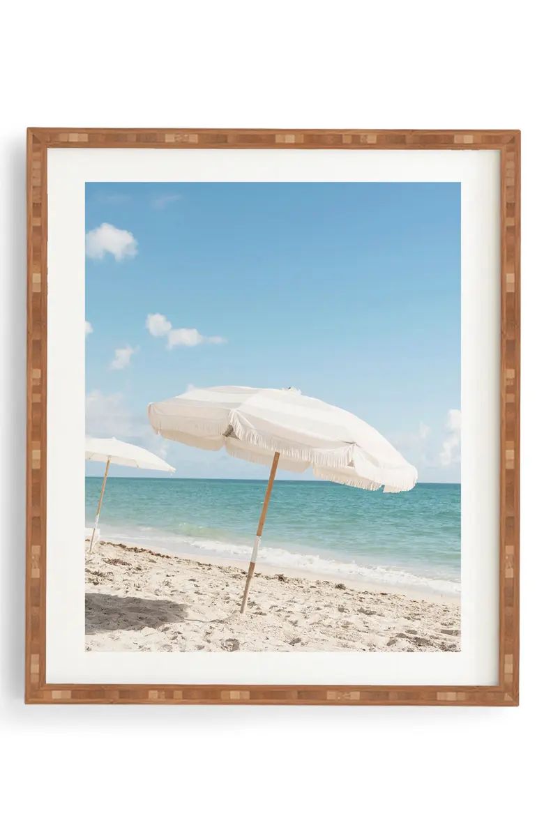 Beach Umbrella Framed Wall Art | Nordstrom