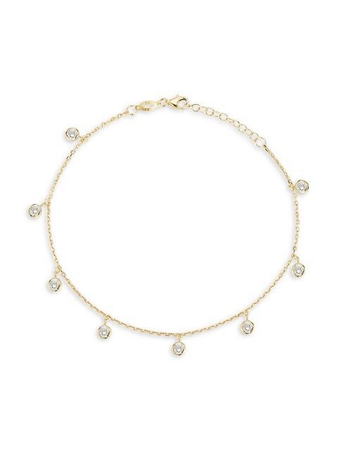 14K Goldplated Sterling Silver Anklet | Saks Fifth Avenue OFF 5TH